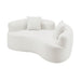 Modern Curved Loveseat Home Essentials