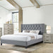 Modern Diamond Tufted Headboard Bed With Nailhead Trim Home Essentials