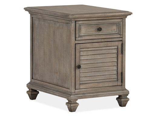Lancaster - Chairside End Table - Dove Tail Gray Magnussen Furniture