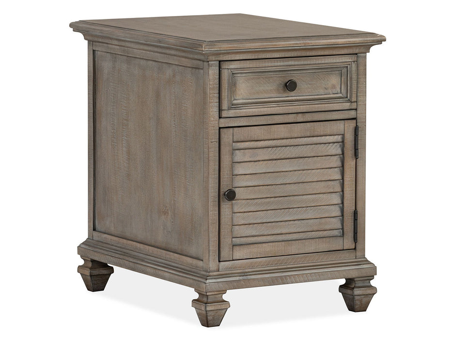 Lancaster - Chairside End Table - Dove Tail Gray Magnussen Furniture