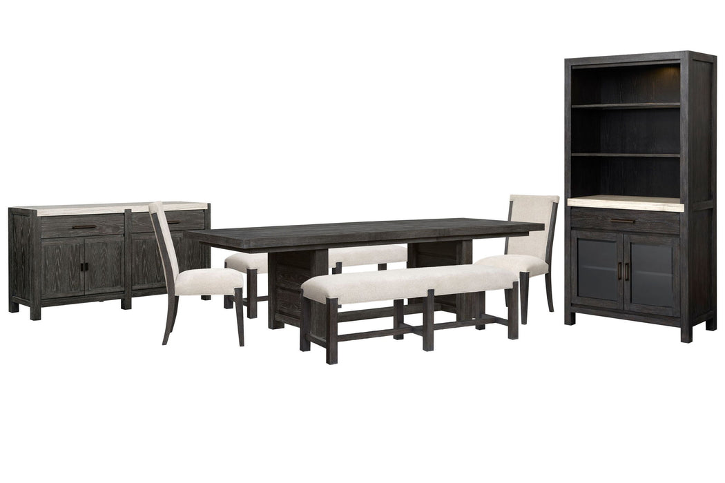 Plum Creek - Trestle Dining Table Set Magnussen Furniture