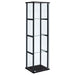 Serena - 4 Shelf Curio Cabinet - Black Furniture Max