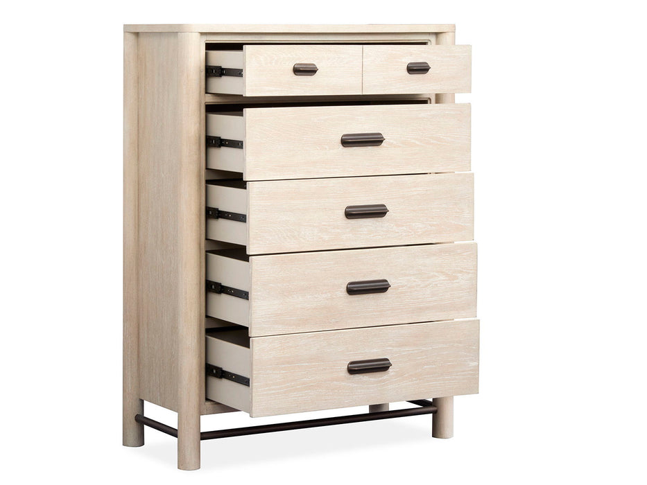 Sunset Cove - Drawer Chest With Metal Stretchers - Sanibel Brown Magnussen Furniture