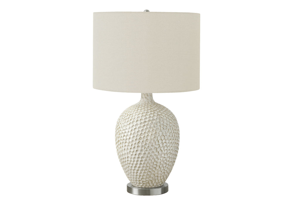 Lighting, Table Lamp, Ceramic, Contemporary - Cream