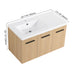 Wall Mounted Floating Bathroom Vanity With Sink, 3 Door Modular Cabinet Home Essentials