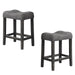 Transitional Style Counter Height Dining Stool With Footrest (Set of 2) Home Essentials