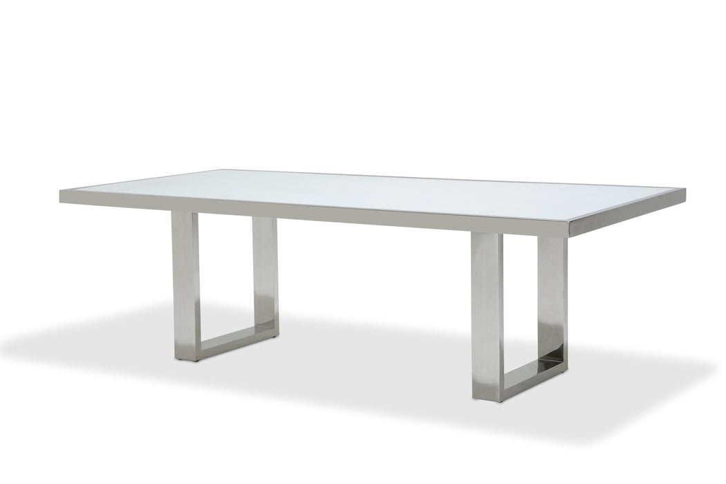 State St. - Rectangular Dining Table - Glossy White