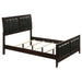 Full Panel Bed With Tufted Headboard Frame - Brown Furniture Max