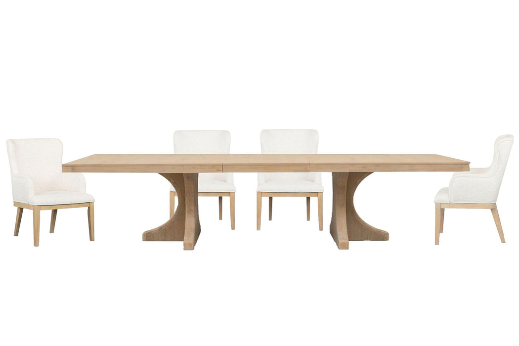 Somerset - Extendable Trestle Dining Table Set Magnussen Furniture
