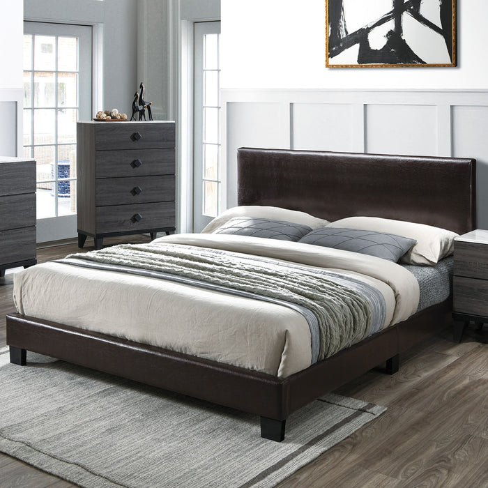 Upholstered Bed With Adjustable Headboard Home Essentials