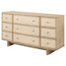 Kimpton - 9 Drawer Dresser Cabinet - Beige Furniture Max