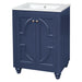 Bathroom Vanity With Ornate Elliptical Motif, Soft Close Hinges Hearth and Haven
