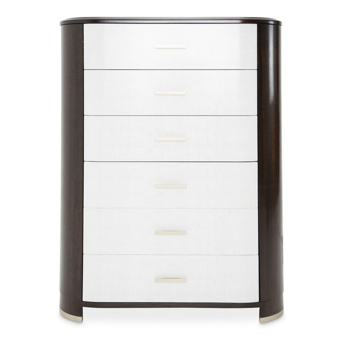Paris Chic - 6-Drawer Chest - Espresso Brown