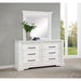 6 Drawer Dresser With Mirror - Vintage Furniture Max