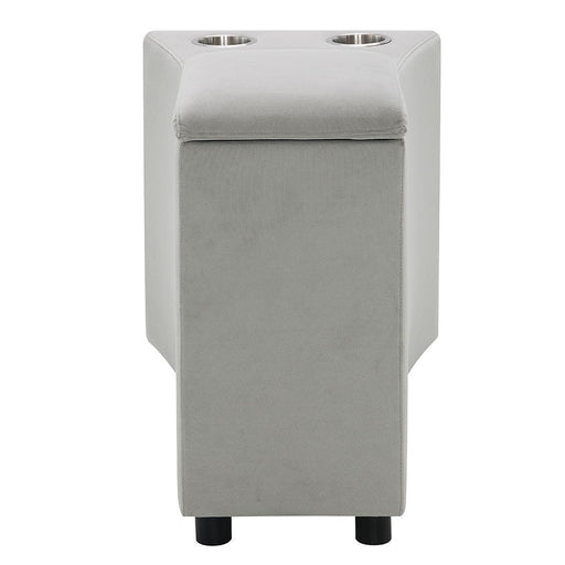 Emee - Console With USB - Gray Corduroy ACME