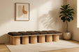 Pavilion - 12 Piece Modular Bench With Natural Base Meridian Furniture