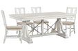 Heron Cove - Extendable Trestle Dining Table Set Magnussen Furniture