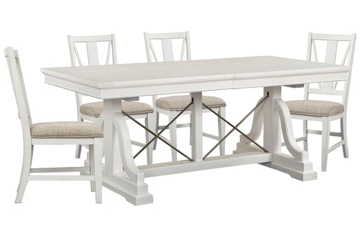 Heron Cove - Extendable Trestle Dining Table Set Magnussen Furniture