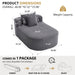 Oversized Chaise Lounge Sofa Bed With Deep Seat And Soft Pillows Home Essentials
