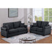 Contemporary 2 Piece Sofa Set With Matching Pillows Home Essentials