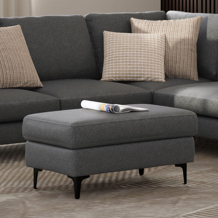 Ava - Versatile Mid Century Ottoman Simpli-Home