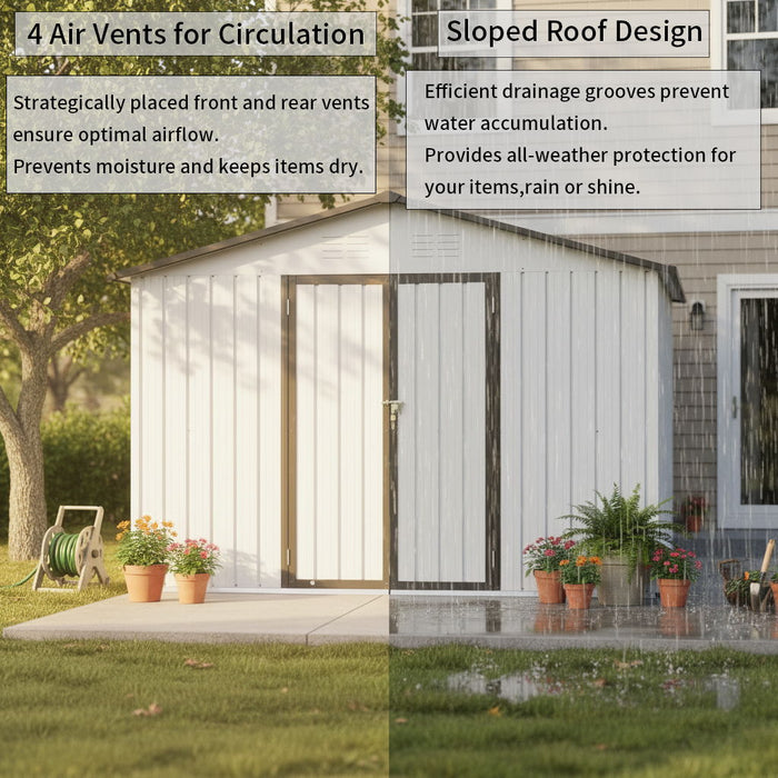 10' x 12' Garden Sheds Outdoor Storage Sheds Daily Nest