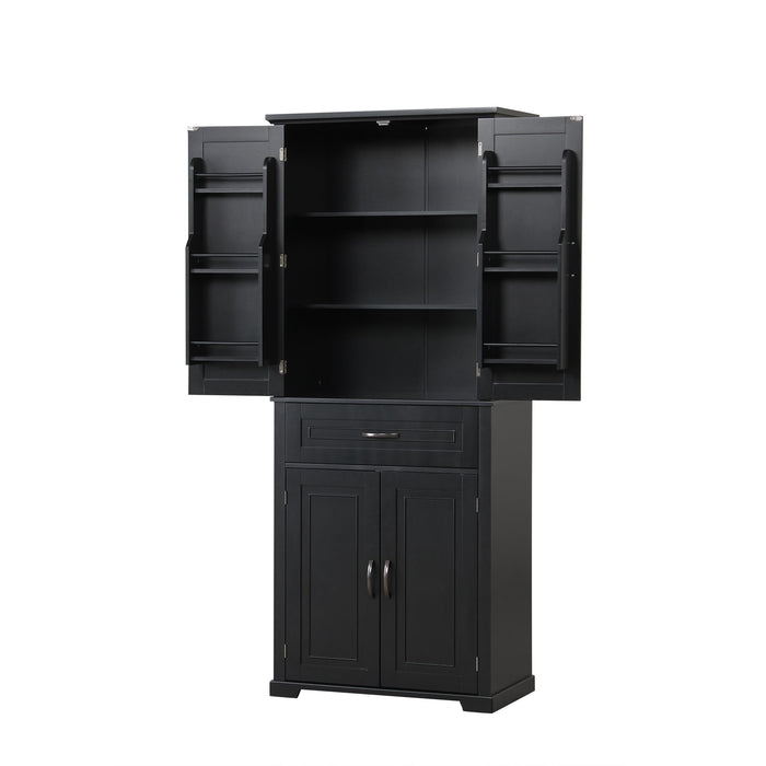 Bathroom Storage Cabinet With Doors And Drawer, Adjustable Shelf Hearth and Haven
