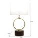 Bedroom Table Lamp With Circular Design - White Ashcroft Furniture