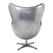 Brancaster - British Flag Accent Chair With Swivel - Pattern Fabric & Aluminum ACME