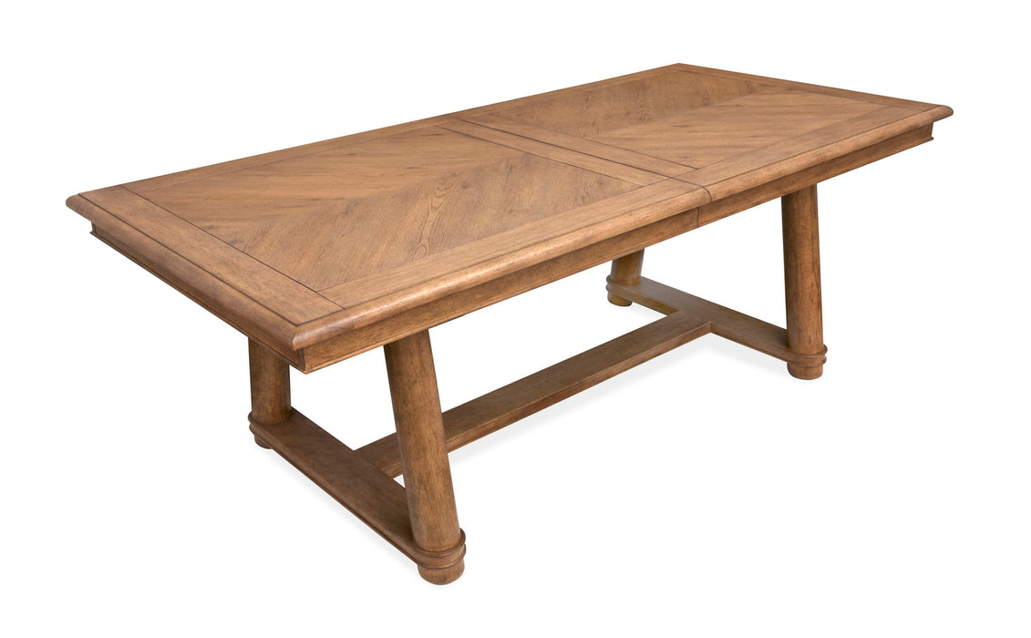 Woodward - Trestle Extendable Dining Table - Dark Clove Magnussen Furniture
