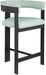 Romeo - Faux Leather Counter Stool With Black Base (Set of 2) Meridian Furniture