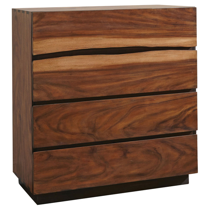 Beverly - 4 Drawer Chest Of Drawers - Walnut Furniture Max