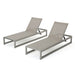 Chaise Lounge With 5 Reclining Positions, Outdoor Patio Lounge Chairs Noble House