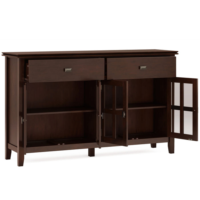 Artisan - Large 4 Door Sideboard Buffet - Russet Brown Simpli-Home