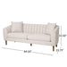 Contemporary 3 Seater Sofa With Accents Noble House