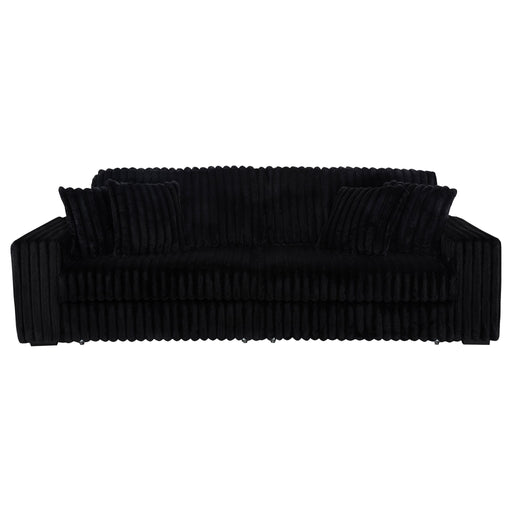 Clifford - Upholstered Dual Power Chaise Sofa - Black Furniture Max