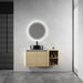 Mounted Bathroom Vanity With Art Sink, Storage Shelves, Soft Close Door Home Essentials