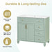 Modern Bathroom Vanity With Sink, 3 Drawers & 2 Doors Hearth and Haven