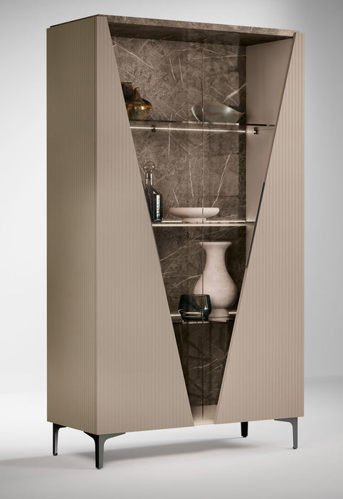 Fidia - 2 Door Vitrine - Beige Camelgroup Italy