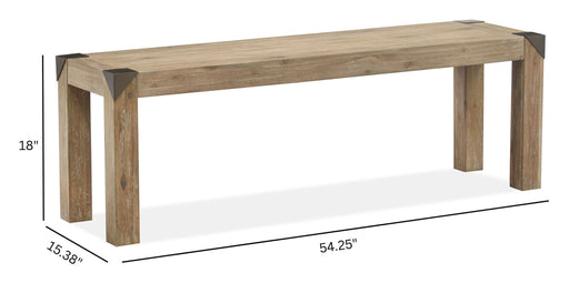 Ainsley - Bench - Cerused Khaki Magnussen Furniture