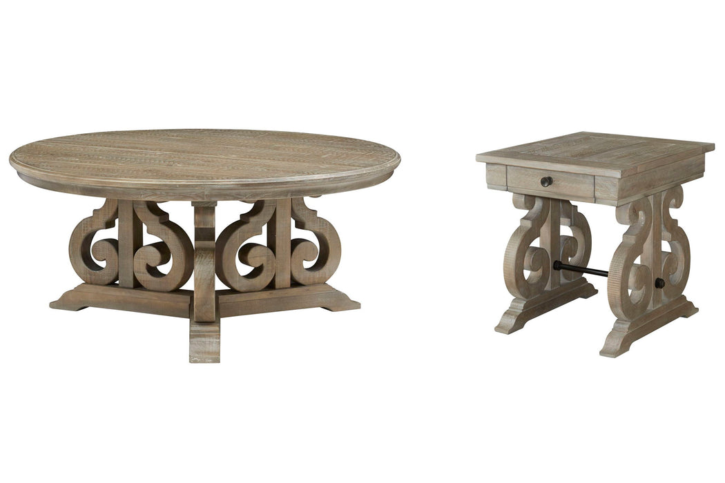 Tinley Park - Round Cocktail Table Set Magnussen Furniture