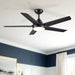 Ceiling Fan With Lights And Remote Control, Reversible DC Motor, 6 Speeds, 3 Cct Dimmable LED, Quiet Timer For Indoor - Black Daily Nest