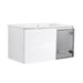 Wall Mounted Bathroom Vanity With Sink, 2 Soft Close Doors, Cabinet & Half Door Home Essentials
