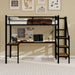 Loft Bed & L-Shaped Desk, Large Storage Space Home Essentials