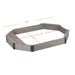 Octagon Sandbox With Storage, Sandpit With Cover And Liner For Backyard Daily Nest
