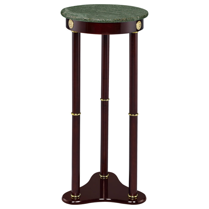 Elna - Accent Side Table With Round Top Plant Stand - Brown Furniture Max