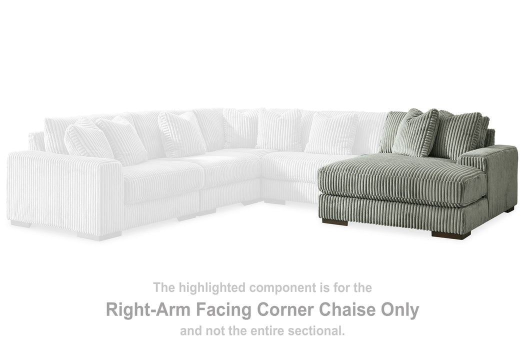 Lindyn - RAF Corner Chaise - Fog Signature Design by Ashley®