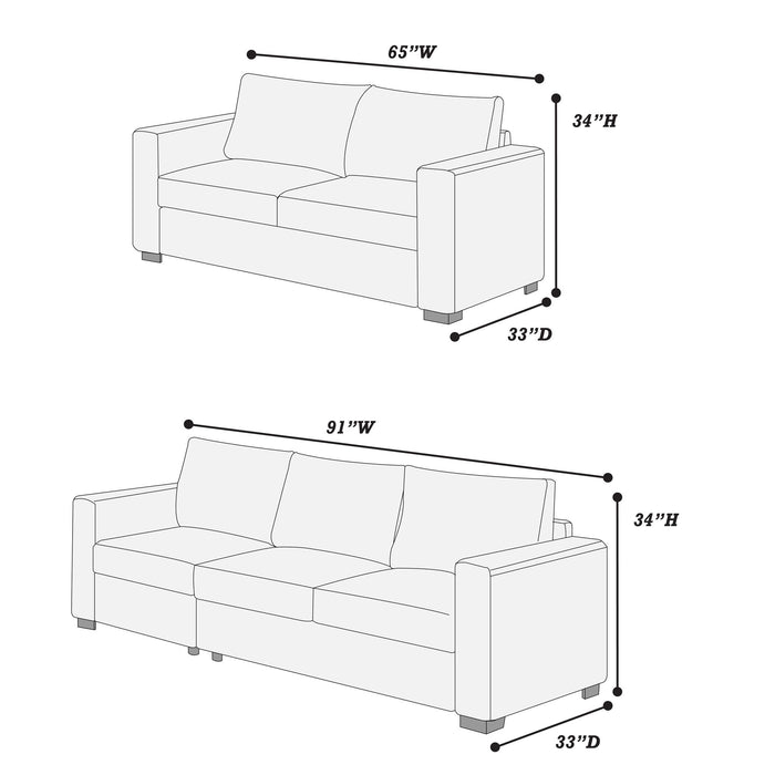 Elegant Sofa And Loveseat Set Home Essentials