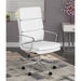 Molly - Upholstered Adjustable High Back Office Chair With Base - White Furniture Max
