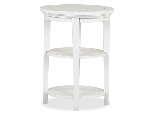 Heron Cove - Round Accent End Table - Chalk White Magnussen Furniture